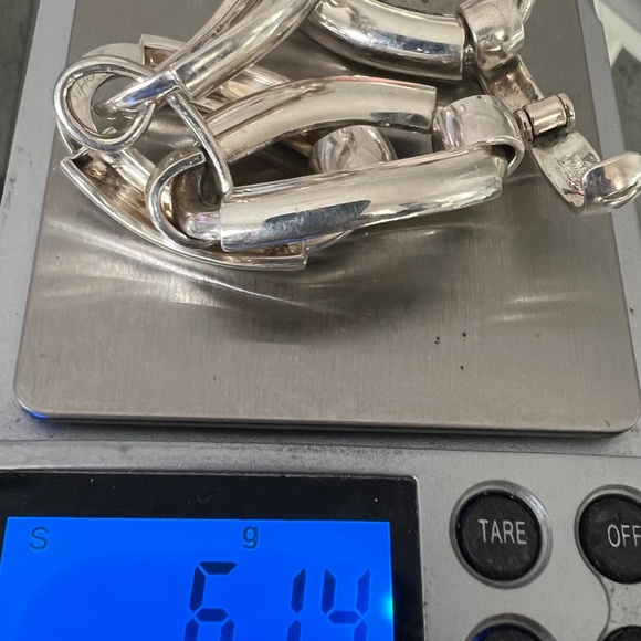 Vintage Grossé Germany Dior Bracelet 925 Silver Heavy Chain Link 1973 - Picture 6 of 14